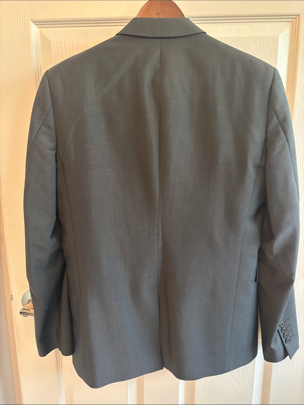 Burberry Men's Charcoal Gray Two-Button Wool Suit. - Picture 6 of 8